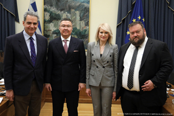 Συνάντηση του Προεδρείου της Κοινοβουλευτικής Ομάδας Φιλίας Ελλάδας- Καζακστάν με τον Πρέσβη του Καζακστάν στην Αθήνα