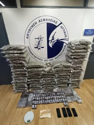 Συνελήφθησαν -2- αλλοδαποί για κατοχή και διακίνηση ναρκωτικών ουσιών στην περιοχή του Ζωγράφου -Κατασχέθηκαν πάνω από -87- κιλά κάνναβης