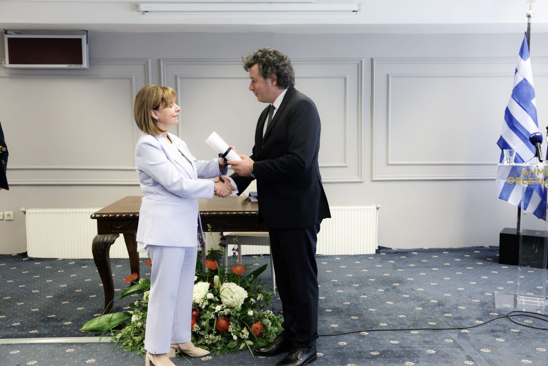 Επίσκεψη της Προέδρου της Δημοκρατίας Κατερίνας Σακελλαροπούλου στην Ορεστιάδα και ανακήρυξή της σε Επίτιμη Δημότη